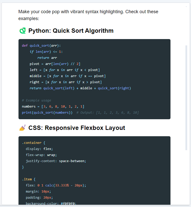 Automatic Syntax Highlighting